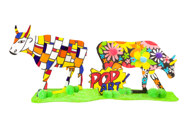 Image sur Vaches à la manière du Pop Art, les 5